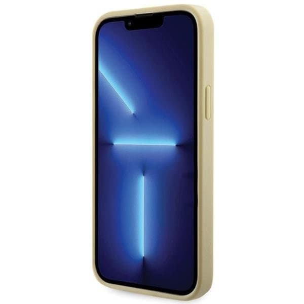 Guess iPhone 14 Mobilskal Rhinestone Triangle - Guld Guld