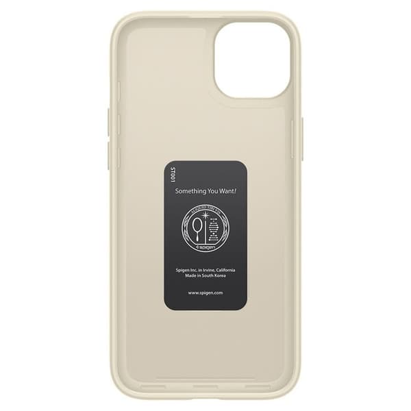Spigen iPhone 15 Plus -puhelimen suojakuori Thin Fit - Mute Beige Beige