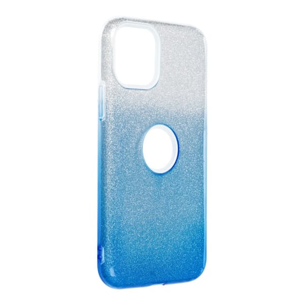 Forcell SHINING kuori iPhone 11 PRO:lle läpinäkyvä/sininen Blå