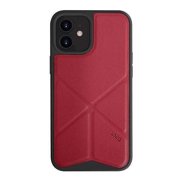 Uniq Transforma -kotelo iPhone 12 Minille - punainen Red
