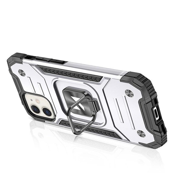 Wozinsky iPhone 14 Mobilskal Ringhållare Armor - Silver