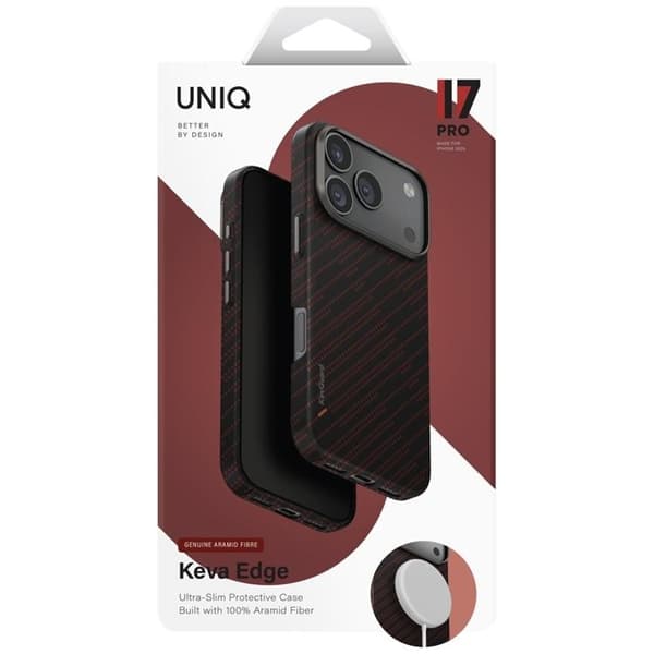 UNIQ Mobilskal till iPhone 17 Pro MagSafe Keva EDGE Orange