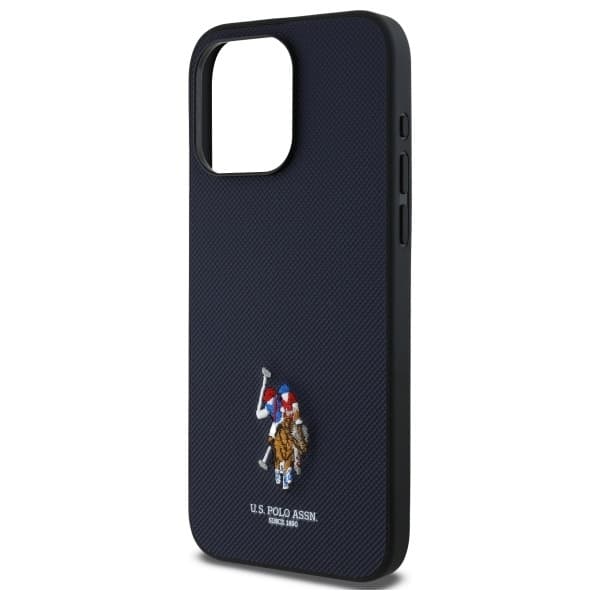 US Polo telefonetui til iPhone 15 Pro Max broderet DH-farve