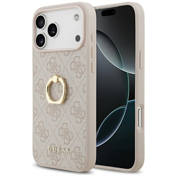 Guess Mobilskal till iPhone 17 Pro Max Ringställ - Rosa Rosa
