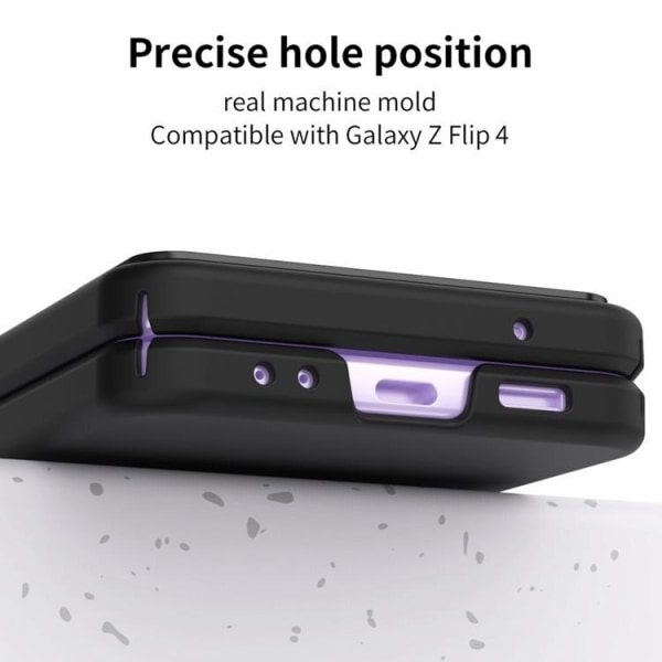 Galaxy Z Flip 4 Shell Linssin sarana taitettava - musta