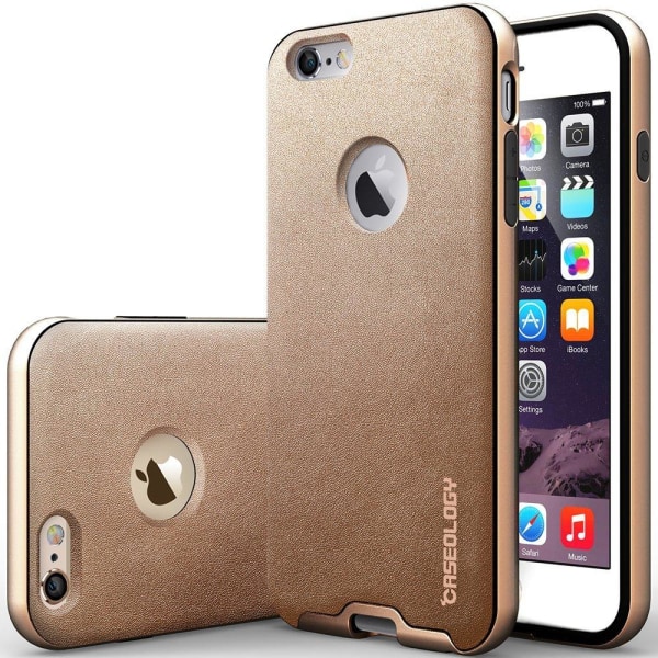 Caseology Bumper Frame Suojakuori Apple iPhone 6 (S) Plus -puhelimelle - kultaa Yellow