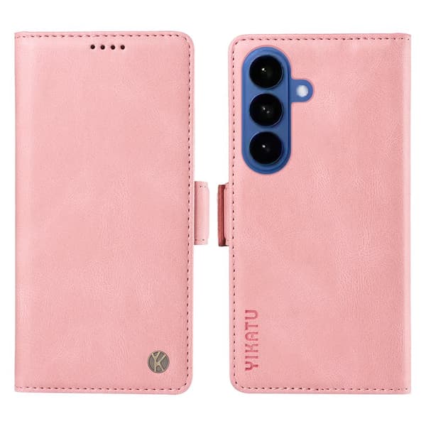 YIKATU Plånboksfodral för Samsung Galaxy S26 Plus Konstläder - Rosa