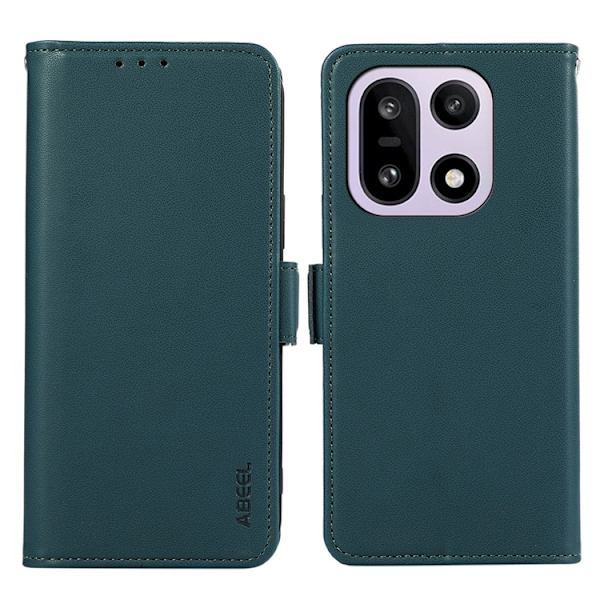 ABEEL OnePlus 15 5G Plånboksfodral RFID-Skydd Konstläder - Grön Grön
