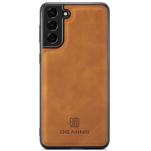 DG.MING M2 Series 2-in-1 Wallet Mobilskal för Samsung Galaxy S22+ - Brun