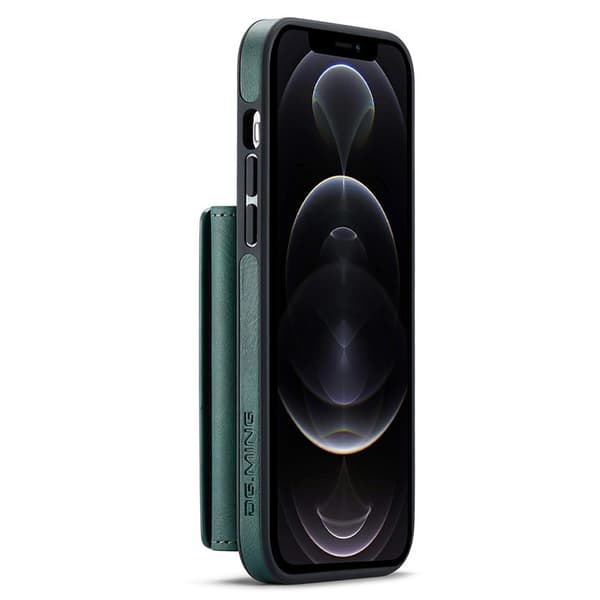 DG.MING M5 Series Mobilskal till iPhone 12 Pro Max Wallet Grön