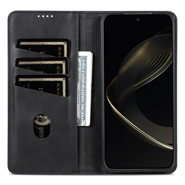 AZNS Xiaomi 14T Plånboksfodral Konstläder - Svart
