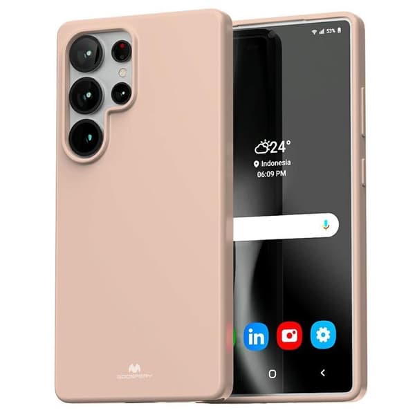 Mercury Mobilskal till Galaxy S25 Ultra Soft - Rosa Sand