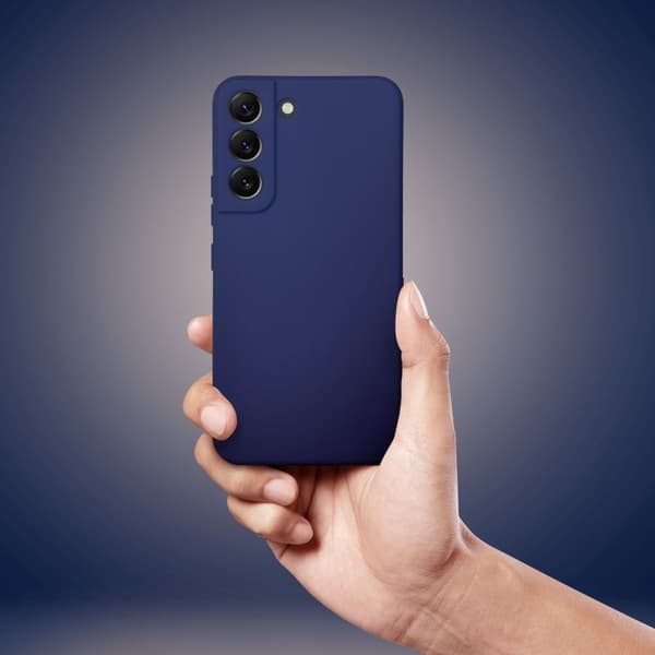 BLØDT etui til Samsung Galaxy A34 5G mørkeblå Blå