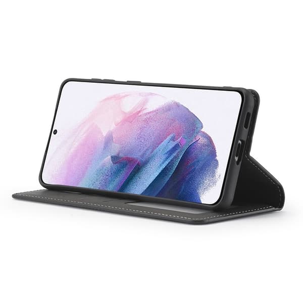 FORWENW Samsung Galaxy S23+ Plånboksfodral Konstläder - Svart
