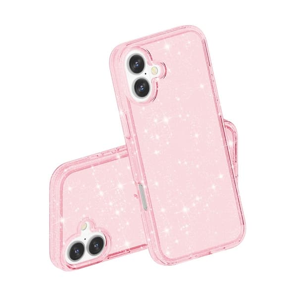 Mobilskal till iPhone 17 Glittrande Puderglitter - Rosa Rosa