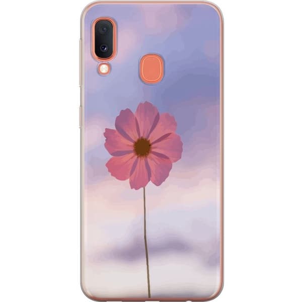 Mobilskal till Samsung Galaxy A20e med Rosa blomma