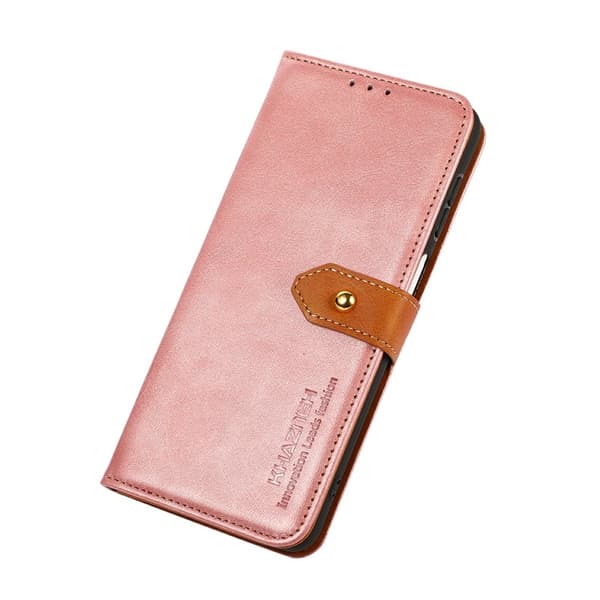 KHAZNEH Plånboksfodral för Samsung Galaxy S26 Plus Konstläder Ställ - Roséguld