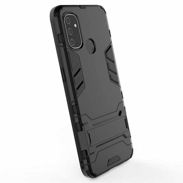 Kick-Stand mobiilisuojus Oneplus Nord N100 -puhelimelle - musta Black