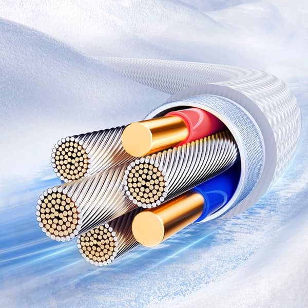 Joyroom S-A42 USB-C - USB-C 60W 1.2m Kabel Crystal-Clear Series - Vit Vit