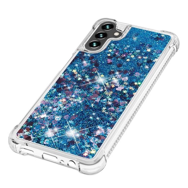 Galaxy A54 5G Mobile Cover YB Quicksand Glitter TPU - sininen