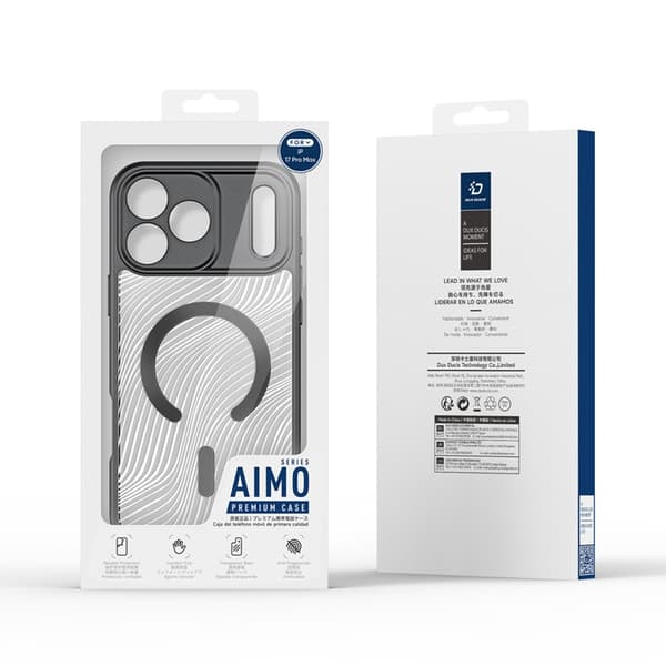 Dux Ducis Telefontaske til iPhone 17 Pro MagSafe Aimo - Sort Svart