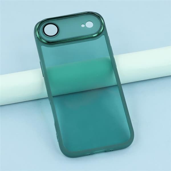 Mobilskal till iPhone Air Electroplated Kameraram - Grön Grön