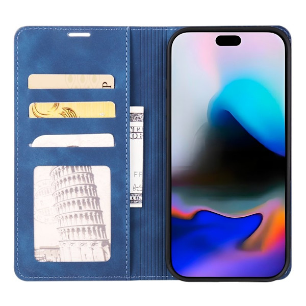 FORWENW iPhone Air Plånboksfodral Konstläder - Blå