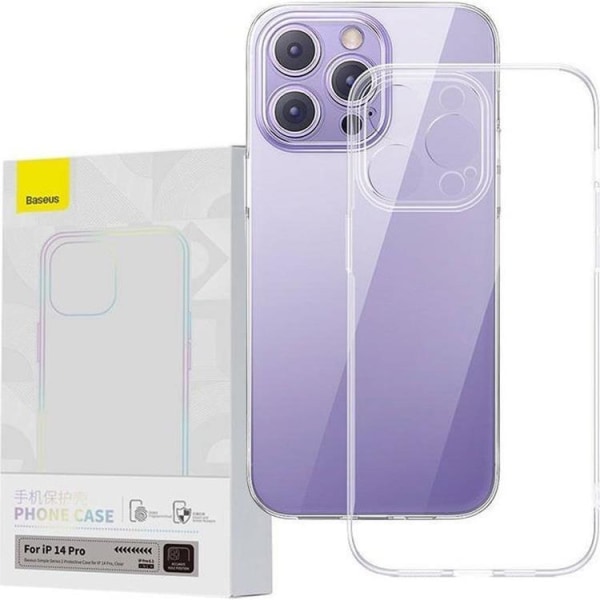 Baseus iPhone 14 Pro Mobilcover Simple 2 - Transparent