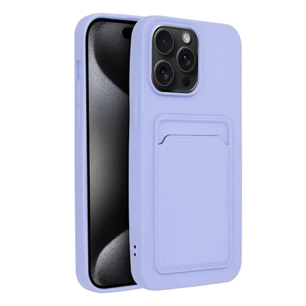 iPhone 15 Pro Max Mobilskal Korthållare - Lila