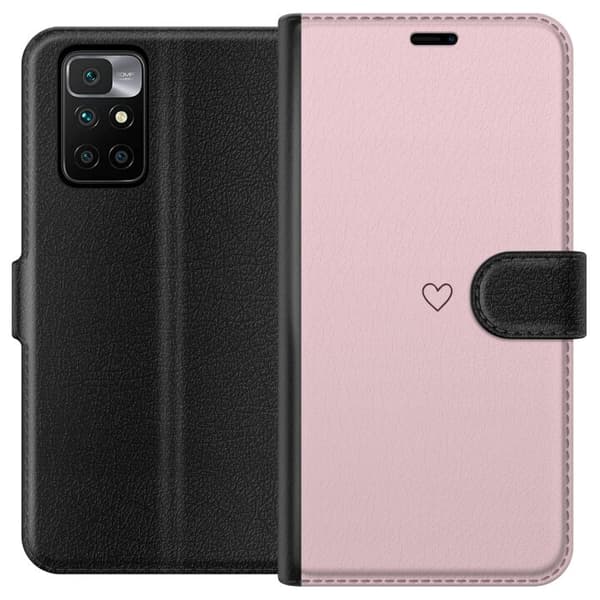 Pungcover til Xiaomi Redmi 10 med Lille Hjerte