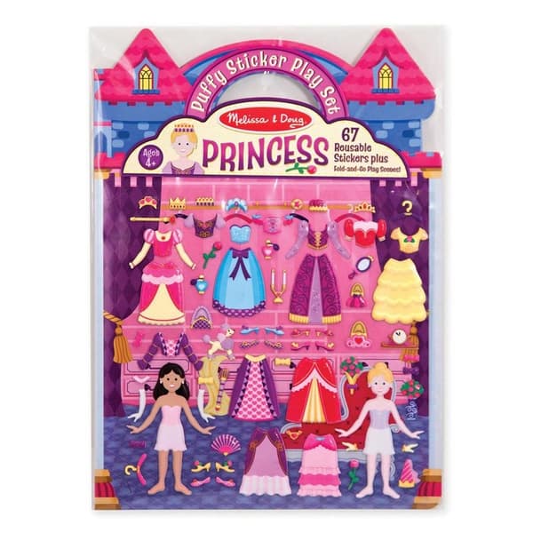 MND Reusable Puffy Stickers Playset Princess