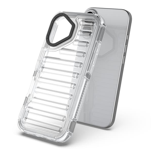 Mobilskal till iPhone 17 Stripe Design Detachable - Transparent Transparent