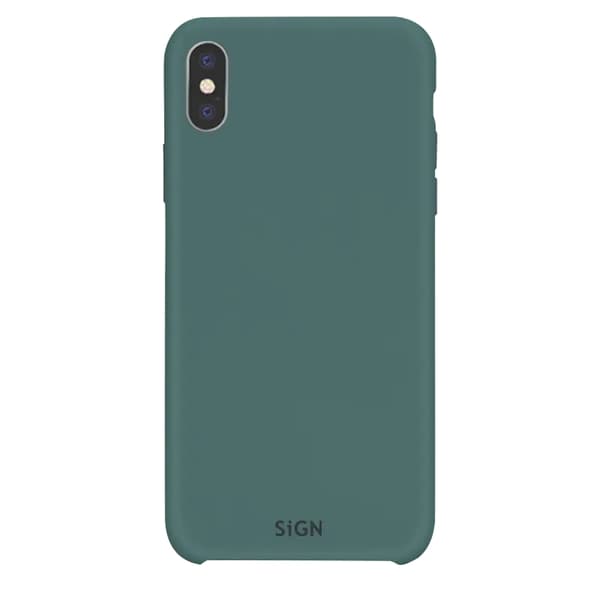 SiGN iPhone X/XS Skal Liquid Silicone - Mynthe Grön