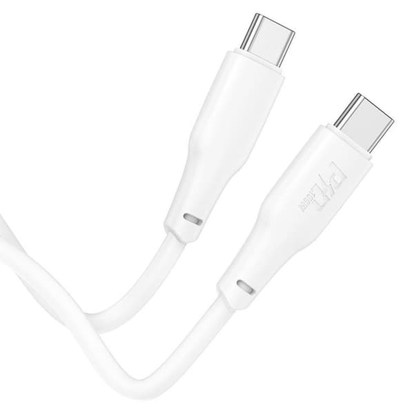 Hoco USB-C til USB-C 100W 2m 3A Kabel X93 - Hvid Vit