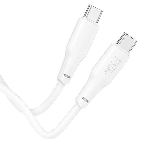 Hoco USB-C till USB-C 100W 2m 3A Kabel X93 - Vit Vit