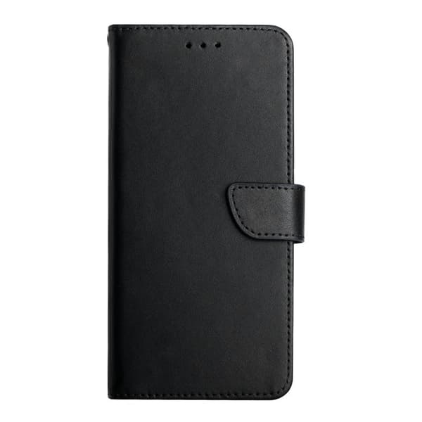 Samsung Galaxy S26 Pro Plånboksfodral Äkta Läder Nappa Textur - Svart