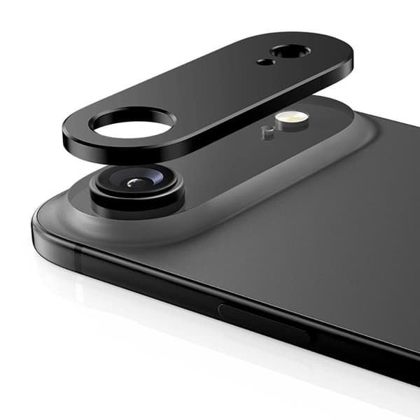 Tech-Protect iPhone Air kameraobjektivdæksel Camalloy Fit Plus Svart