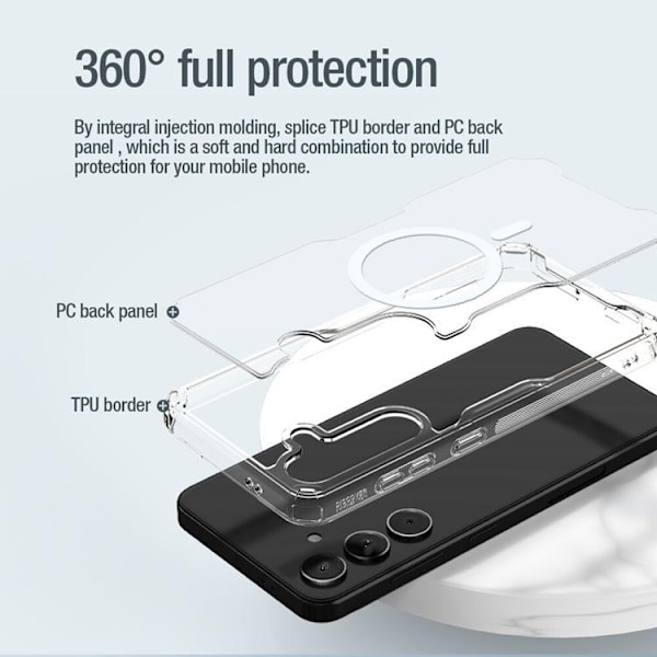 Nillkin Galaxy S24 Plus Mobilskal Magsafe Nature Pro Armored - Vit