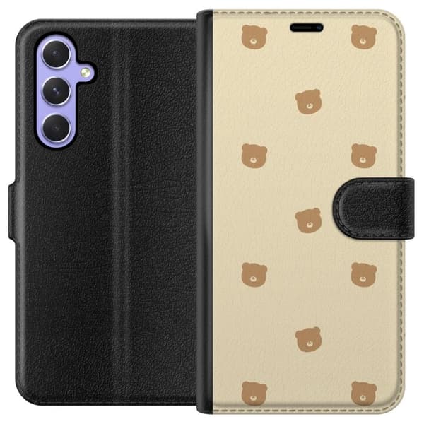 Plånboksfodral till Samsung Galaxy A54 med Björnmönster