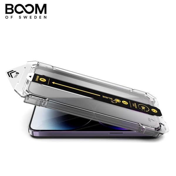 ELÄMÄN TAKUU - BOOM iPhone 14 Pro Karkaistu Lasi Näytönsuoja - 2 Transparent