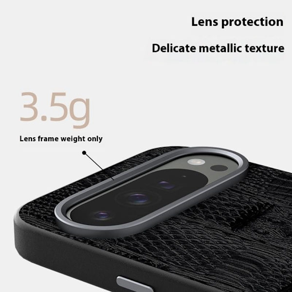 ABEEL Mobilskal till Google Pixel 9 Pro MagSafe Äkta Läder Blå