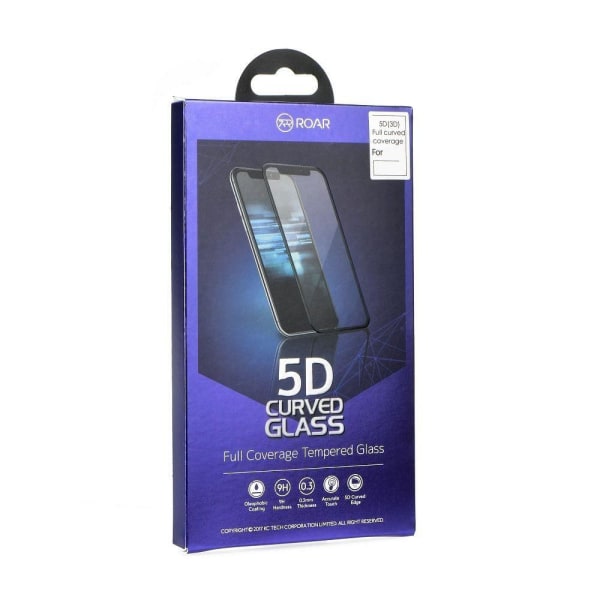 5D Roar Tempered Glass Xiaomi Redmi 7 Black -puhelimelle