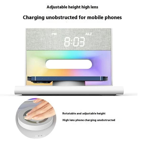 3in1 Multifunktionell Trådlös Laddare Apple och Samsung - Vit Vit