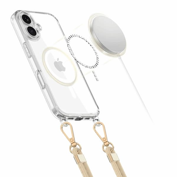 Tech-Protect iPhone 16e Mobilhalsband Skal Magsafe Flexair Svart