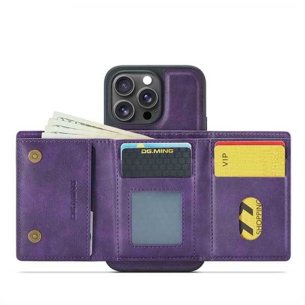 DG.MING M6 Series Mobilskal till iPhone 15 Pro Max Magnetiskt Lila