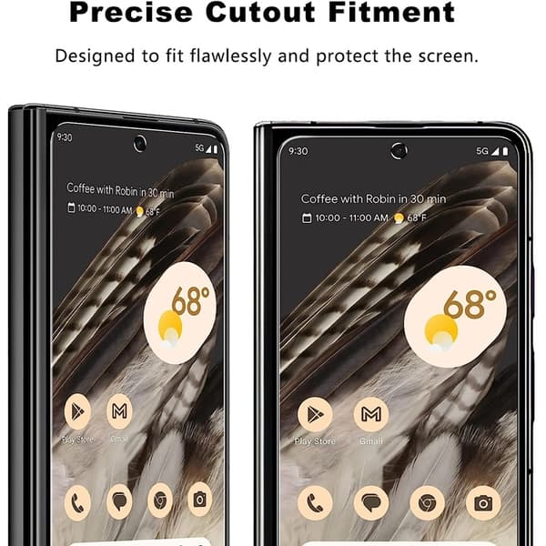 [1-PACK] Google Pixel Fold hærdet glas Skærmbeskytter - Klar Transparent