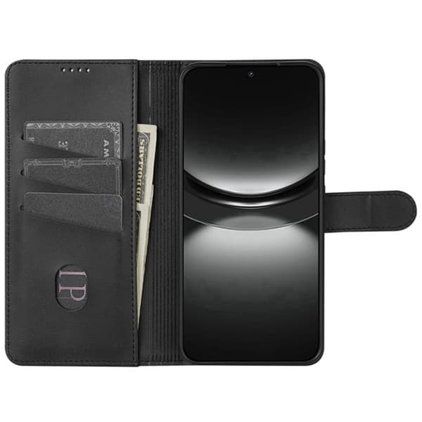 AZNS Xiaomi 17 Pro Max Plånboksfodral Konstläder - Svart