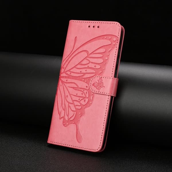 Samsung Galaxy S26 Plus Plånboksfodral Flip Konstläder Med Rem - Rosa