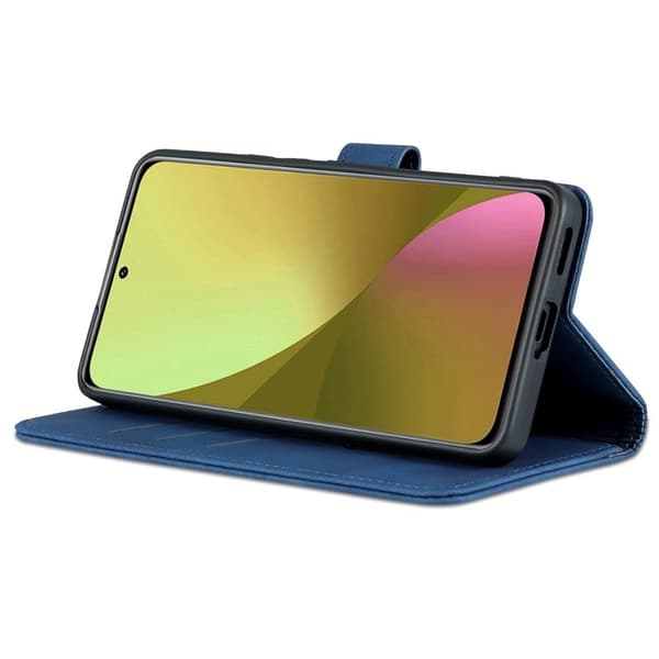 AZNS Xiaomi 12 Lite 5G Plånboksfodral Konstläder - Blå