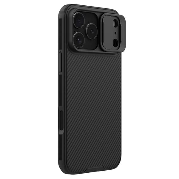 NILLKIN Mobilskal till iPhone 17 Pro Max Slide Kamera Lid - Svart Svart